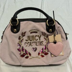 Juicy Couture Pink and Black Satchel